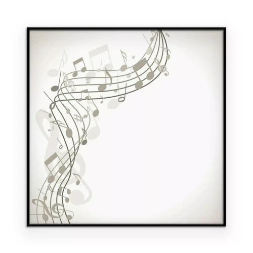 Poster Ein Notensystem im modernistischen Stil