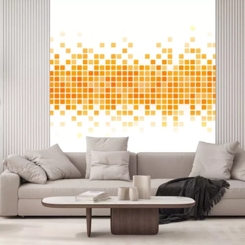 Sticker Zusammenfassung gelben Hintergrund Pixel.