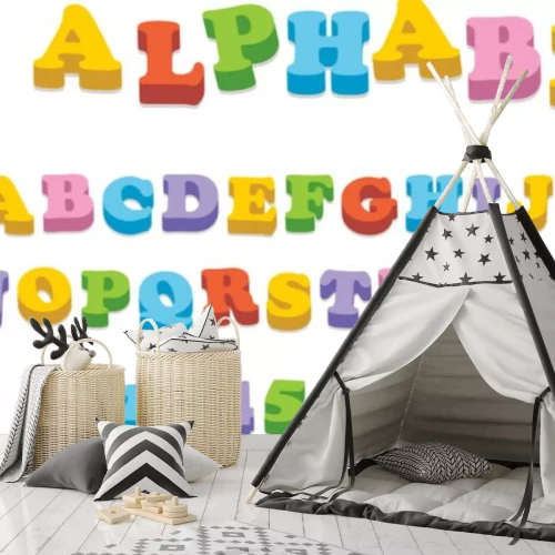 Sticker Vector Kühlschrank Magnet Alphabet Rechtschreibung Buchstaben