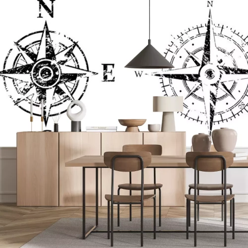 Sticker Grunge Windrose