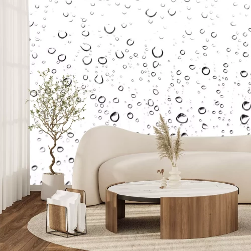 Sticker Yellow Rain Drops