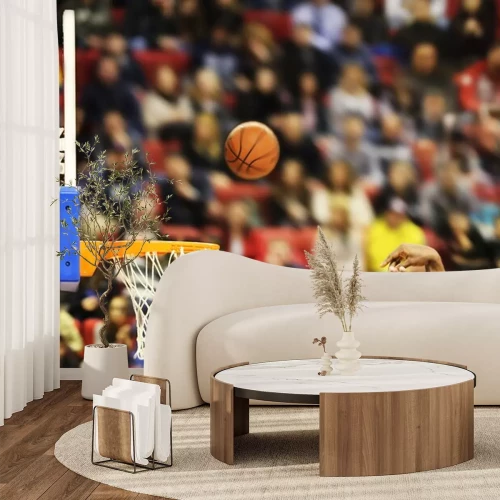 Sticker Erzielte den Siegpunkten bei einem Basketball-Spiel