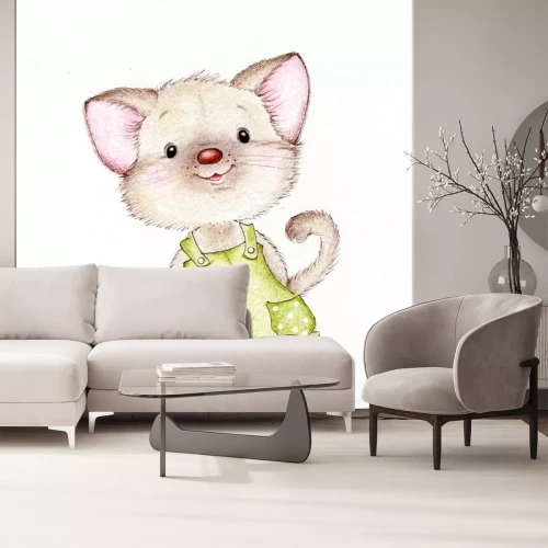 Sticker Latzhose Kätzchen