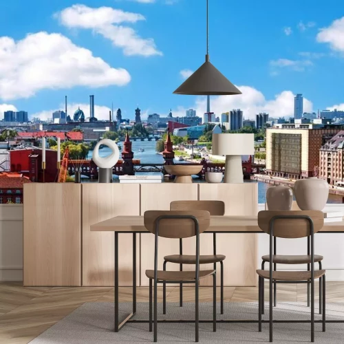 Sticker Luftbild-berlin Skyline