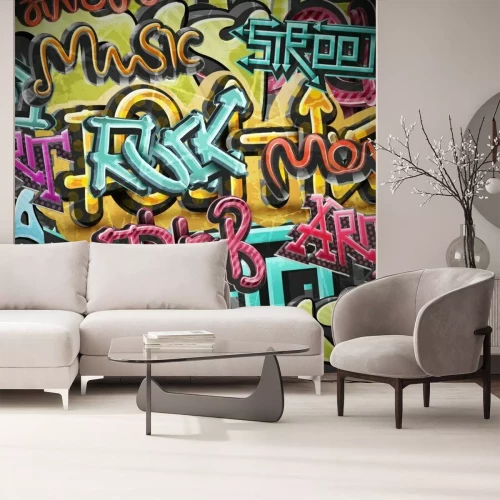 Sticker Graffiti Grunge-Hintergrund