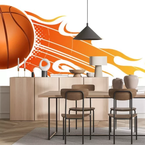 Sticker Feuer Basketball