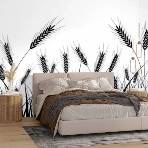 Sticker Grass und Ohren, Vektor