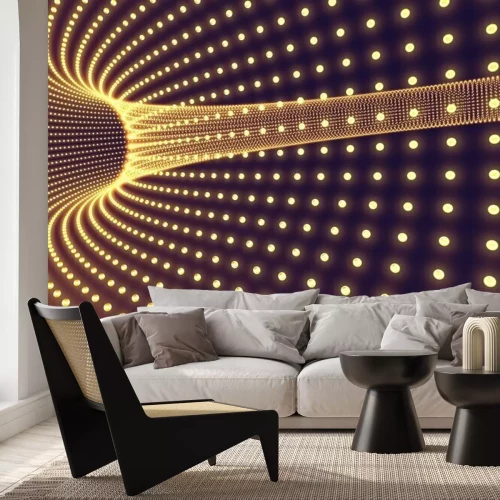 Fototapete Tunnel 3D aus Licht