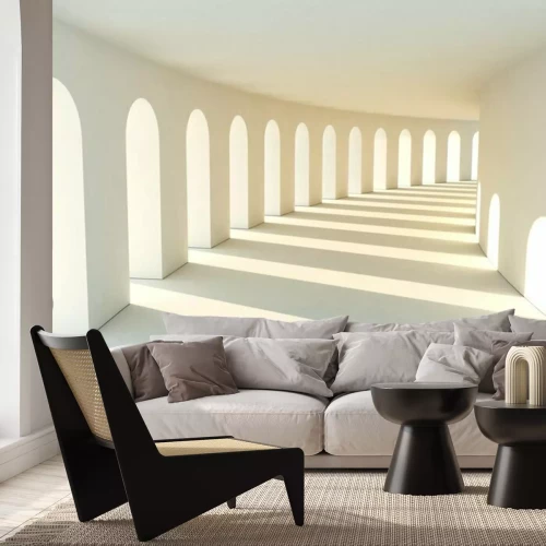 Fototapete Reihe gebogener Fenster