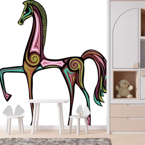 Sticker Ethnozeichnung vom Pferd