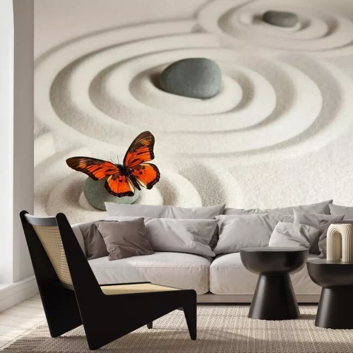 Sticker Zen-Steine ​​mit Schmetterling