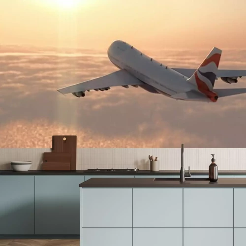 Fototapete Kommerzielle Flugzeug