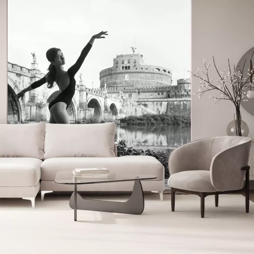 Fototapete Balletttänzerin am Wasser