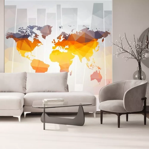 Fototapete Moderne Konzept der Weltkarte Vektor