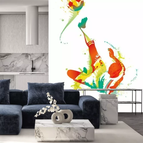 Fototapete Fußball Fallrückzieher