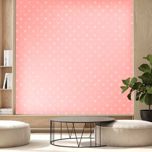 Sticker Polka dot rosa Hintergrund