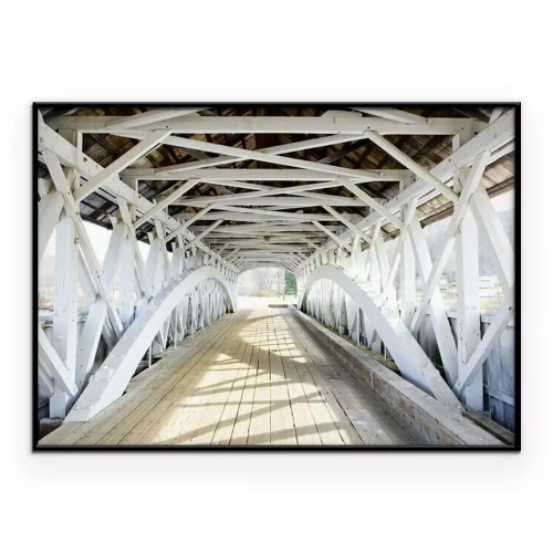 Poster Groveton Covered Bridge (1852), New Hampshire, USA