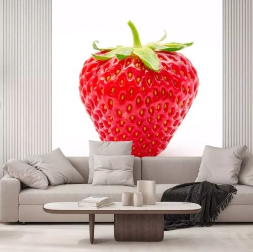 Sticker Große Erdbeere Nahaufnahme