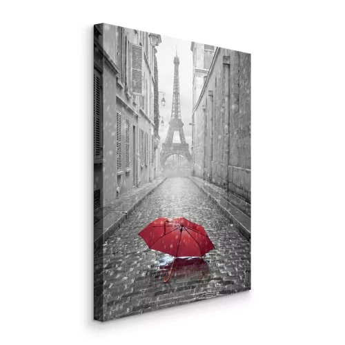 Bild Blick auf den Eiffelturm von einer Pariser Straße