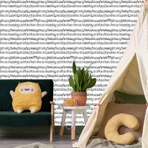 Tapete Notation vom Musikwerk