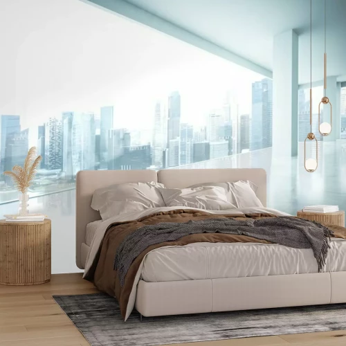 Fototapete Modernes Büro mit Stadtblick