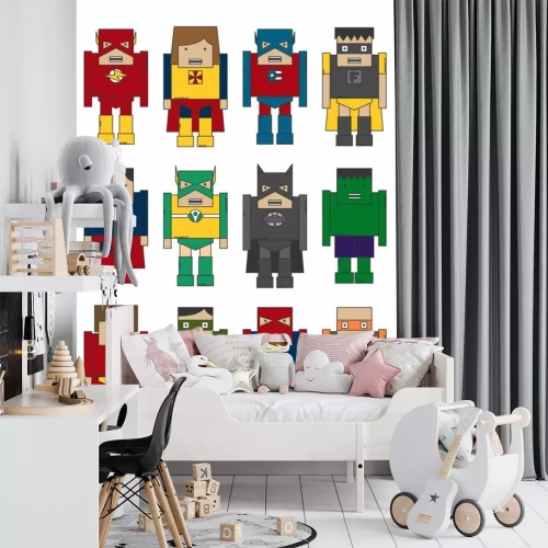 Sticker Cartoon kleinen Helden