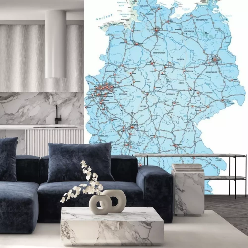 Sticker Karte von Deutschland