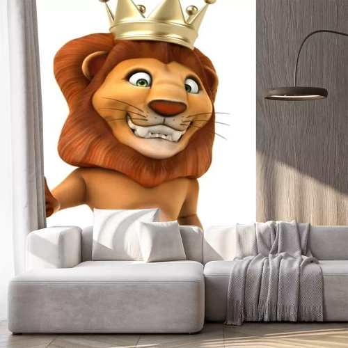 Sticker Kinder-Muster mit einem Löwen