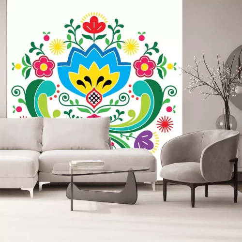 Sticker Norwegisches Volksmuster