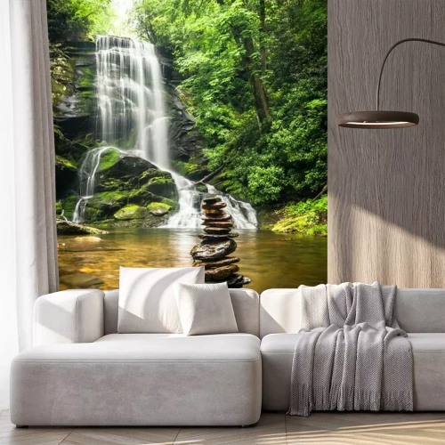 Sticker Wasserfall und kleine Steine