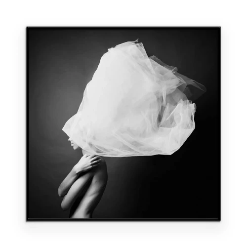 Poster Künstlerisches Porträt einer Frau mit Turban