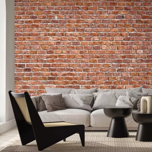 Fototapete Gealterte Backsteinmauer