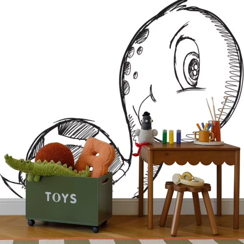 Sticker Skizzieren Sie Doodle Turtle Vector Illustration Kunst