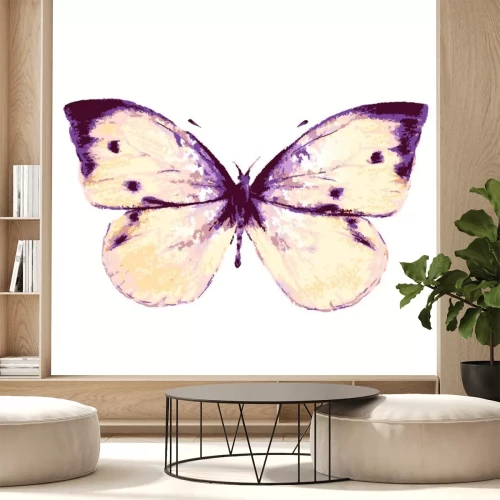 Sticker Künstlerischer Schmetterling