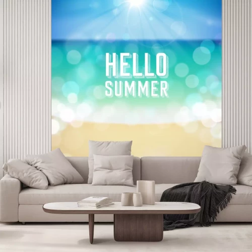 Sticker Meer mit der Urlaubsinschrift