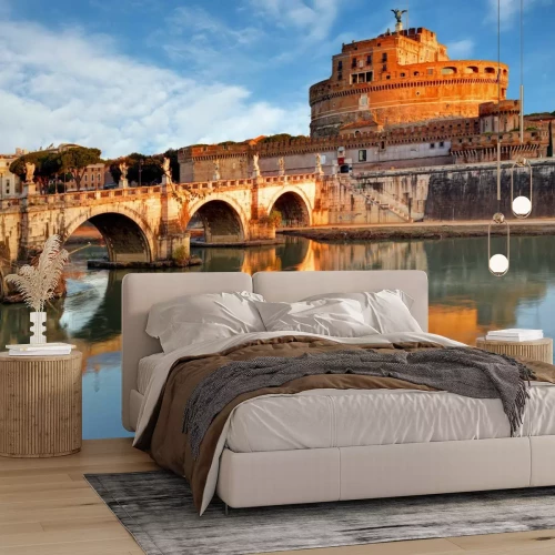 Sticker Ruhiges Wasser und der Heilige Engel im Zentrum von Rom