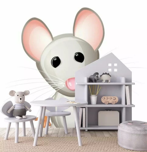 Sticker Kleine graue Maus