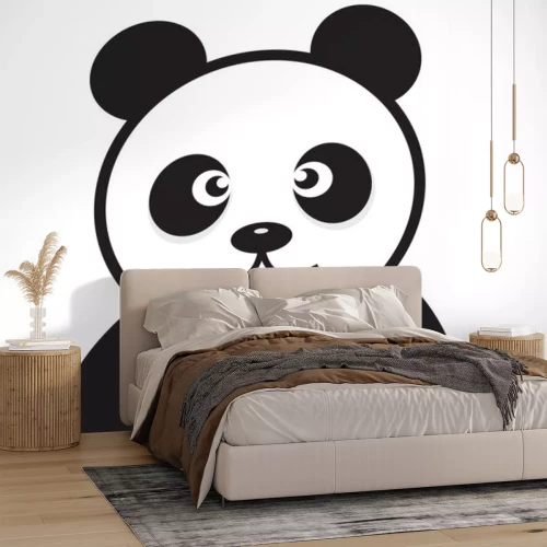 Sticker Porträt eines Pandabären