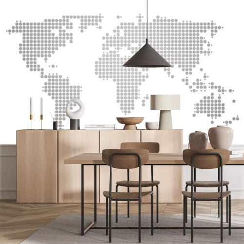 Sticker Landkarte Weltkarte gepunktet ***