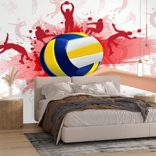 Sticker Volleyball Sport-Design-Hintergrund