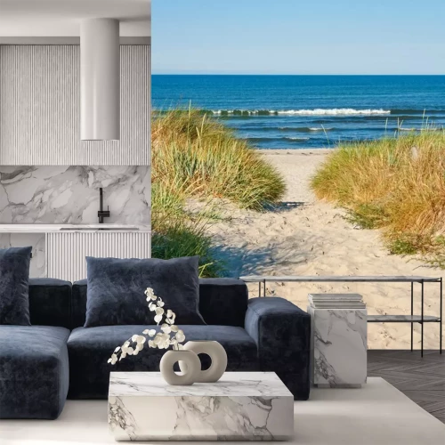 Fototapete Abstieg zum Meeresstrand