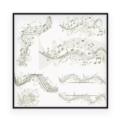 Poster Helles Muster mit Stäben