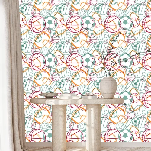 Tapete Sport nahtlose Muster. Vektor-Illustration.