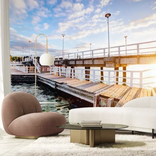 Fototapete Mole in Sonnenstrahlen