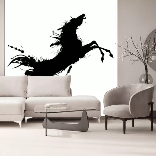 Sticker Tiere Reitpferd abstrakte Grafik