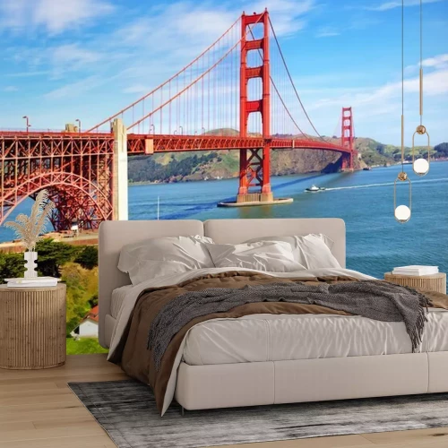 Fototapete Golden Gate Bridge und Fort Point, San Francisco, USA