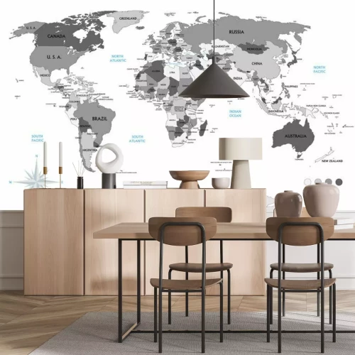 Sticker Politische Weltkarte