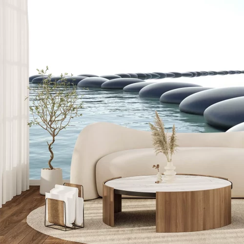 Sticker Zen turbulenten Wasser