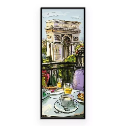 Poster Straße in Paris - Illustration