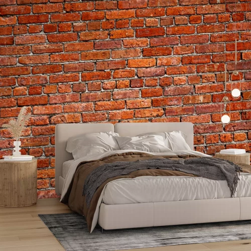 Fototapete Der alte rote Backsteinmauer